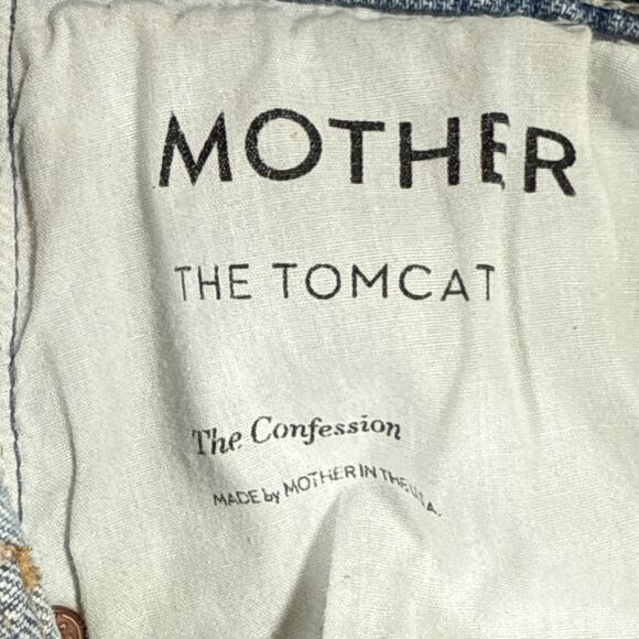 Mother Superior The Tomcat Jeans Size 25 Distressed Button Fly In The Confession - Picture 6 of 12